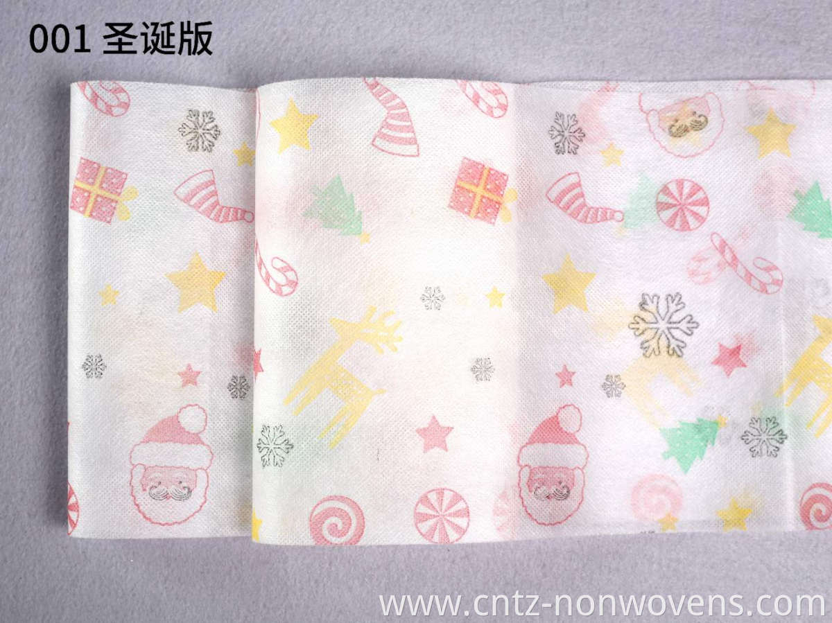 Printed Spun-Bonded Nonwoven Fabric